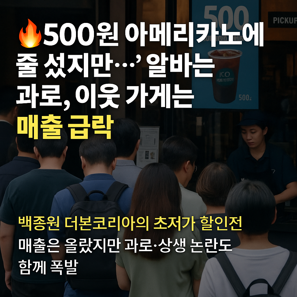 빽다방 500원 논란